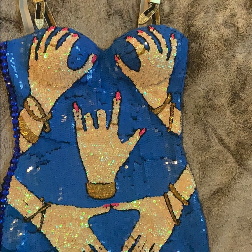 Original Discount Universe all embellished dress - Picture 3 of 10